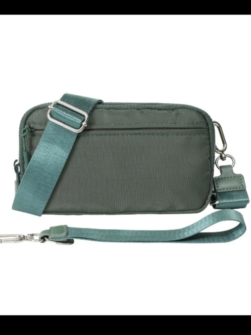 Emmafy Statshy Crossbody Bag in Olive Green